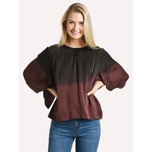 NEW Stark X Kimono Top in Black Chocolate Size Smal